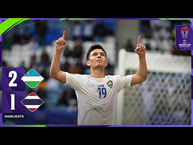 Full Match | AFC ASIAN CUP QATAR 2023™ | Round of 16 | Uzbekistan vs Thailand