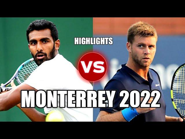 Prajnesh Gunneswaran vs Ryan Harrison MONTERREY 2022 Highlights