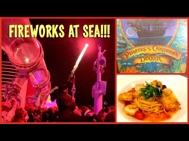 Pirate Night on the Disney Dream Cruise Ship - Food & Fireworks!