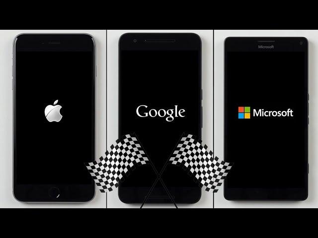 iPhone 6S Plus vs. Nexus 6P vs. Lumia 950 XL Speed Test