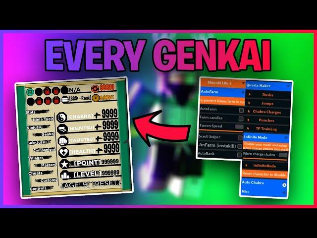 [LV 1000 IN 10 MINUTES!] Shindo Life Hack: Script GUI (Infinite Spins, Auto Farm, War Mode...)