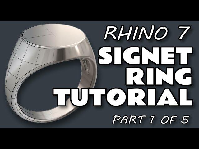 Rhino | Signet Ring Tutorial | Part 1 of 5