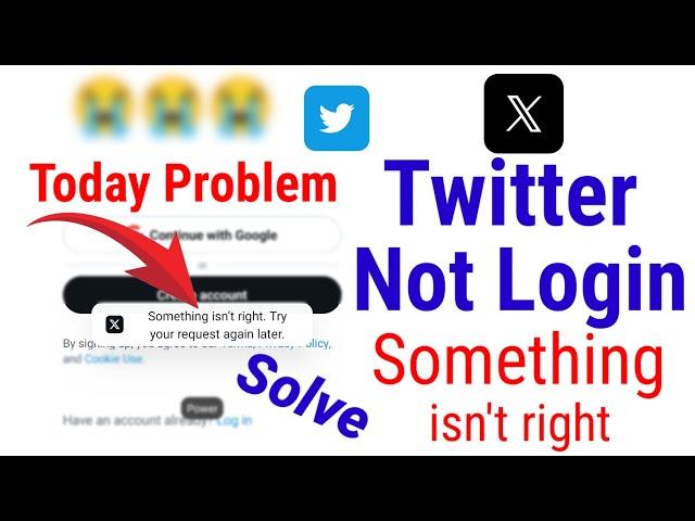 how to fix twitter something went wrong,how to fix twitter login problem,twitter account not working