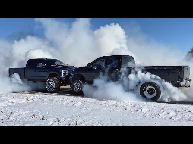 Powerstroke VS Cummins Push of War and Coverall Brawls