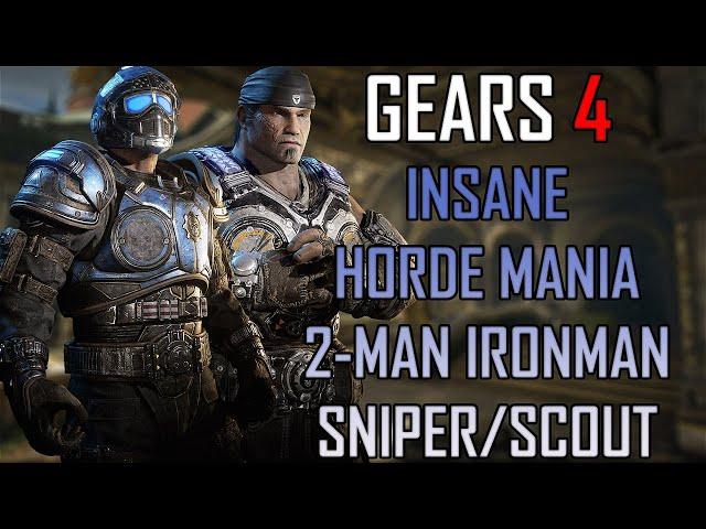 Gears of War 4 Insane Horde (Ironman) - 2-Man Horde Mania On Relic (Sniper/Scout) w/@zachtarantino