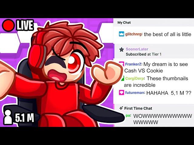 Getting 5,124,099 Live Viewers on Roblox! (Scream Stream)