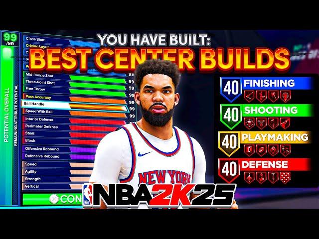 The BEST CENTER Builds for NEW PLAYERS on NBA 2K25