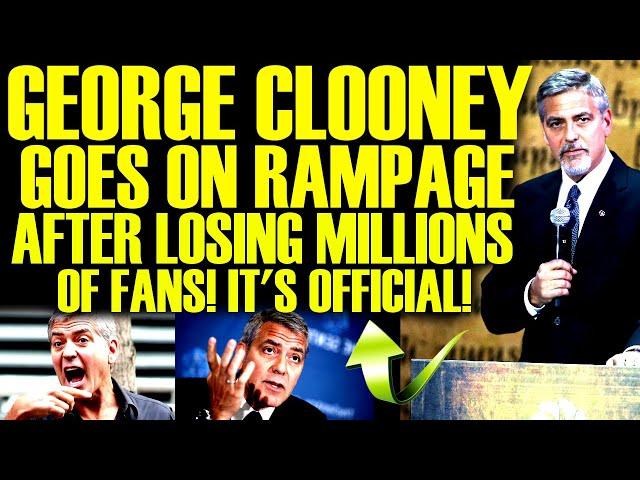 GEORGE CLOONEY NERVOUS BREAKDOWN AFTER LOSING MILLIONS OF FANS AS WOKE HOLLYWOOD ENDS HIS CAREER!