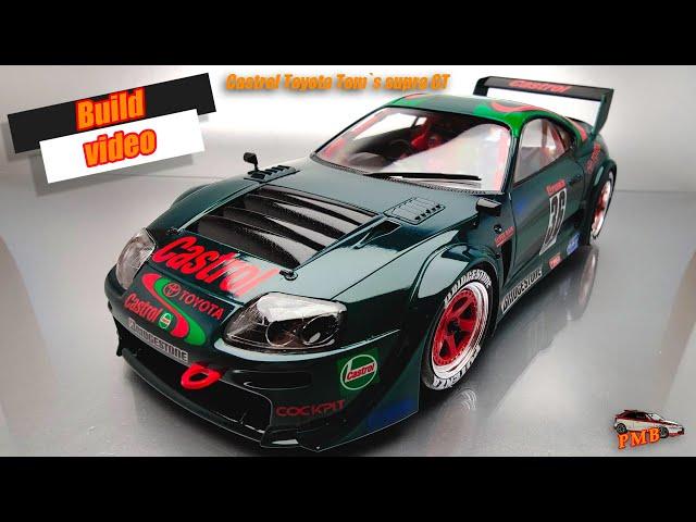 Tamiya Castrol Toyota Tom`s supra GT 1/24 - Model Car Full Build Step by Step