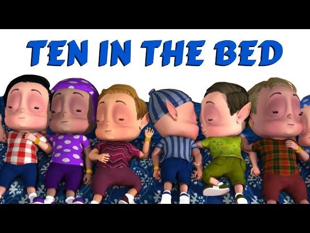 Learn Counting Numbers with Ten In The Bed Nursery Rhymes | Children Songs by Pankoo Kidz