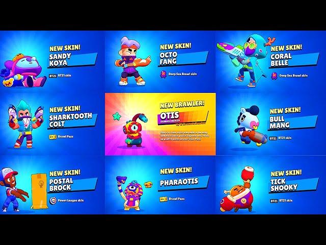 UNLOCKING ALL NEW SKINS in Brawl Stars #deepseabrawl