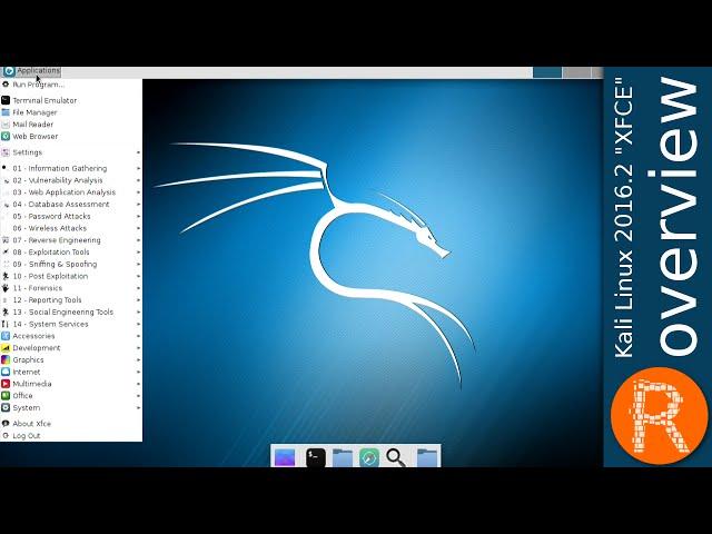 Kali Linux 2016.2 "XFCE" overview | By offensive security