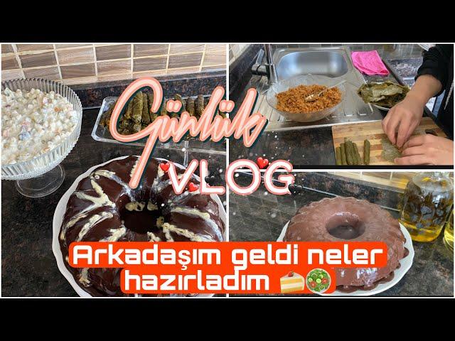 GÜNLÜK VLOG  | ARKADAŞIM GELDİ NELER HAZIRLADIM  |. HIZLI MENÜ 