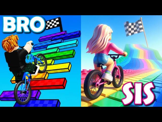 Roblox BIKES is SO COOL!! (Brother vs Sister)