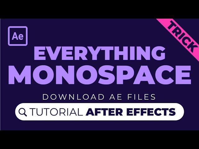 Monospace any | tutorial