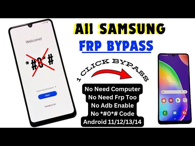 New Method All Samsung FRP Bypass/Unlock 2024 All Android 11/12/13/14 1 Click Google Account Remove