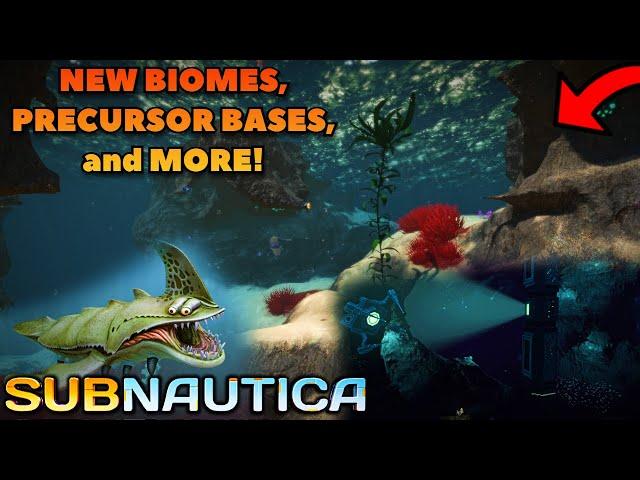 This MOD Adds new BIOMES, a PRECURSOR BASE, and MORE to Subnautica!