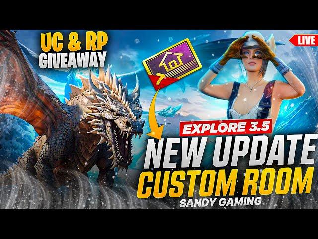 Let's Explore 3.5 Update |  CUSTOM ROOM ONLY CHICKEN DINNER WILL BE GET 325 UC GIVEAWAY