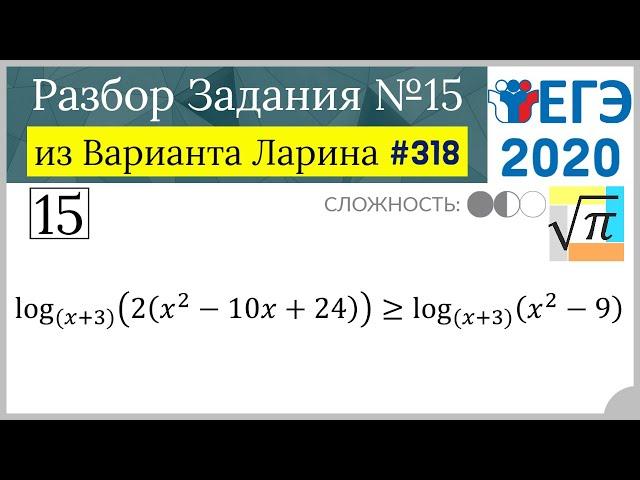 Разбор Задачи №15 из Варианта Ларина №318