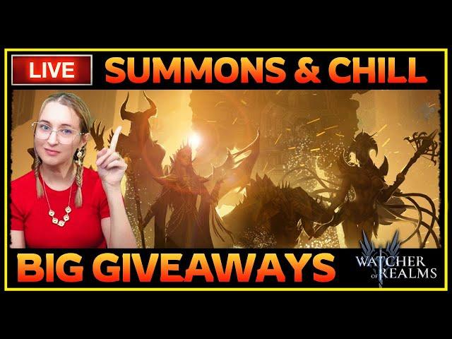  LIVESTREAM: Nacent Summoning, Giveaways and PROMO CODE  Watcher of Realms