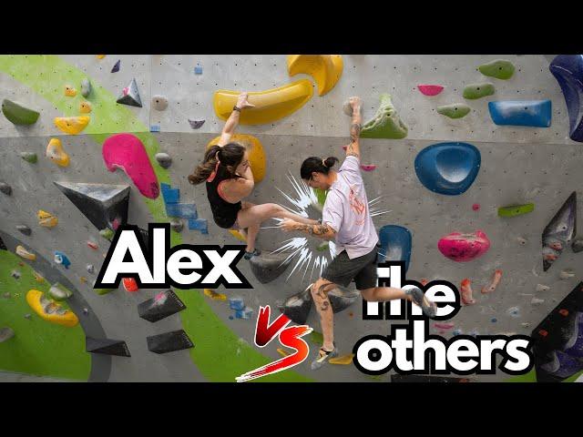 Alex takes on other pro climbers in a high Stakes competition!