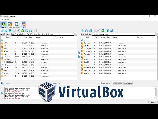 How to Use the VirtualBox File Manager to Transfer Files Between Your Host and Guest (VM) Computers