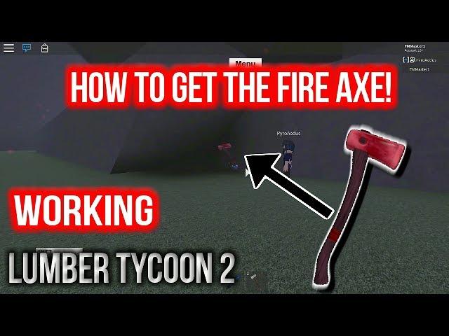 How to get the fire/lava axe NEW!! [Lumber tycoon 2]