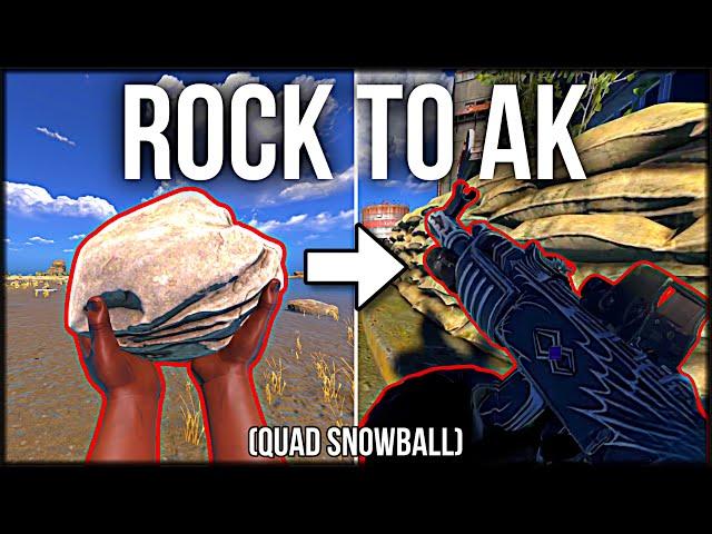 How I Went ROCK to AK in 1 Minute - Rust Console