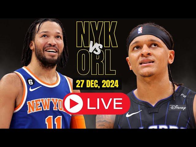 LIVE : New York Knicks vs Orlando Magic l Full Game highlights l DEC 27 2024 | NBA HOOPS