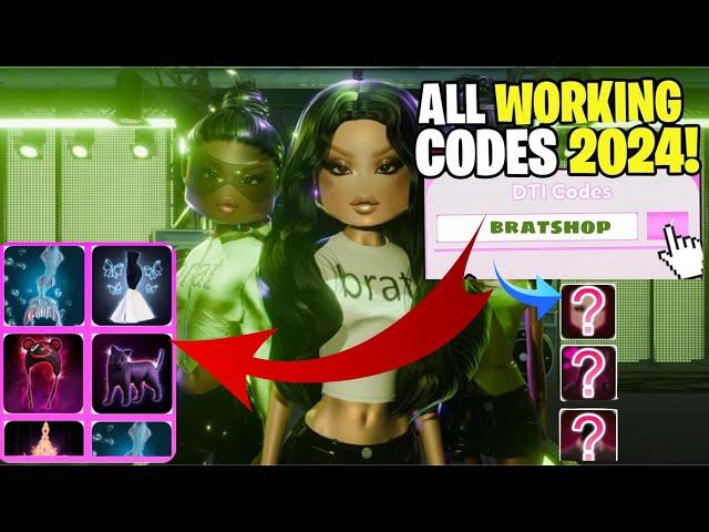 NEW BRAT UPDATE DRESS TO IMPRESS CODES IN AUGUST 2024 ! ROBLOX DTI CODES