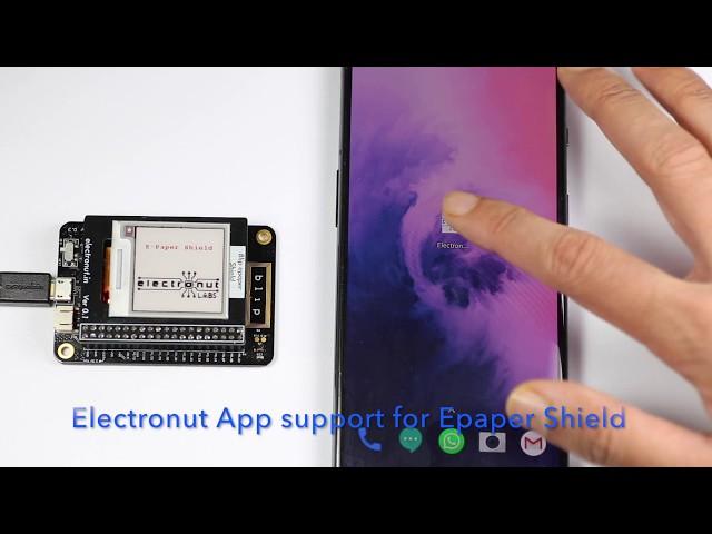 epaper shield for Electronut Labs nRF52840 Blip