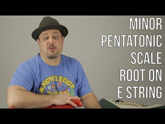 Minor Pentatonic Scale Root on "E" String PART 1 - Lead Guitar Practice Routine