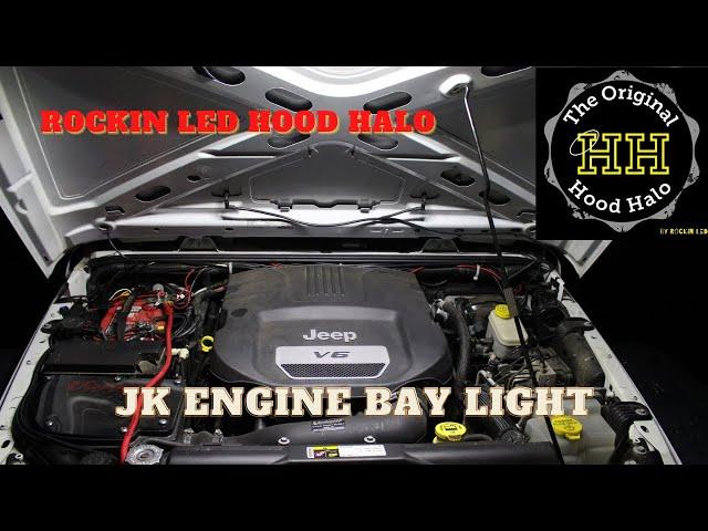 Engine Bay Lights | Rockin LED Hood Halo Install for JK Wrangler