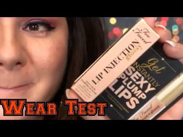 Too Faced Lip Injections Lip Gloss Wear Test Review