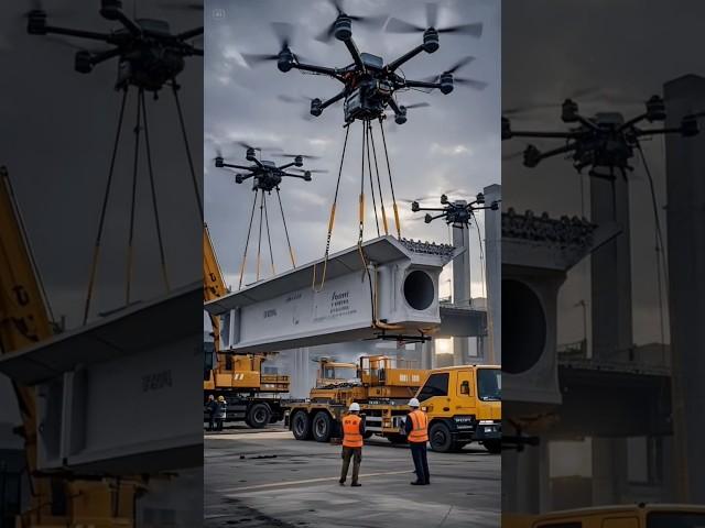 ai Bridge Construction with Drone Technology: A Modern Future Example | #shorts #viral