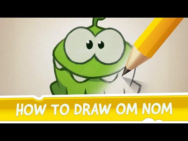 How to Draw Om Nom from Cut the Rope