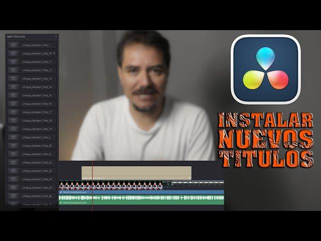 El TRUCO que no sabias: Así se instalan TITULOS en DaVinci Resolve 18