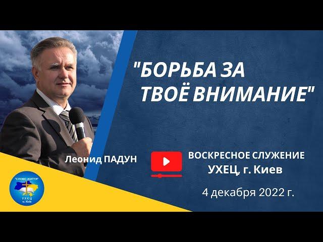 «БОРЬБА ЗА ТВОЁ ВНИМАНИЕ», Л. Падун, 4.12.2022