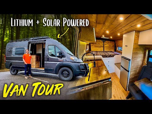 VAN TOUR | AMAZING Budget Custom Converted Ram ProMaster Build Out #CAMPERVAN