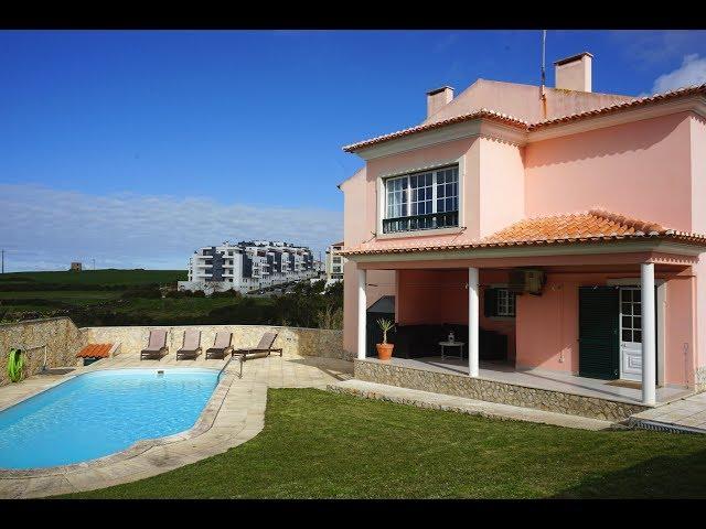 Ericeira villa for rent in Portugal. Spacious hilltop villa w/ocean view + swimming pool