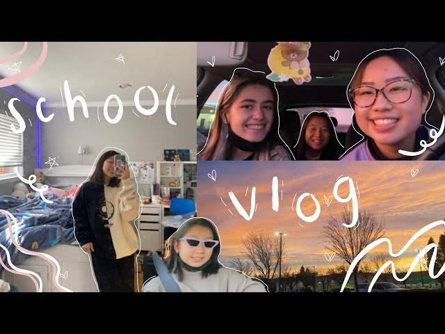 school vlog!|food, friends, drum practice