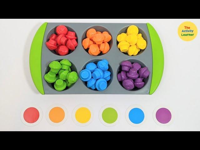 Color & Number Sorting Muffin Activity | Educational Videos for Children | Learning Activity