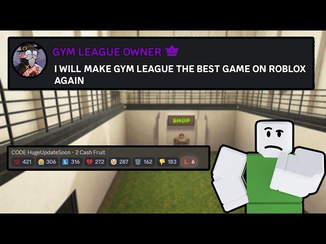 HUGE GYM LEAGUE UPDATE COMING SOON ROBLOX