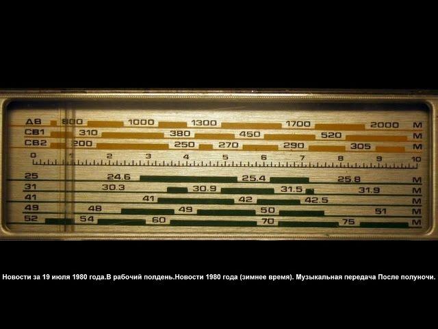 Новости и музыка.1980 год.