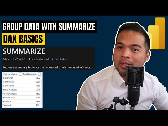 GROUP your data using SUMMARIZE DAX Function in Power BI // DAX Basics for Beginners in 2022