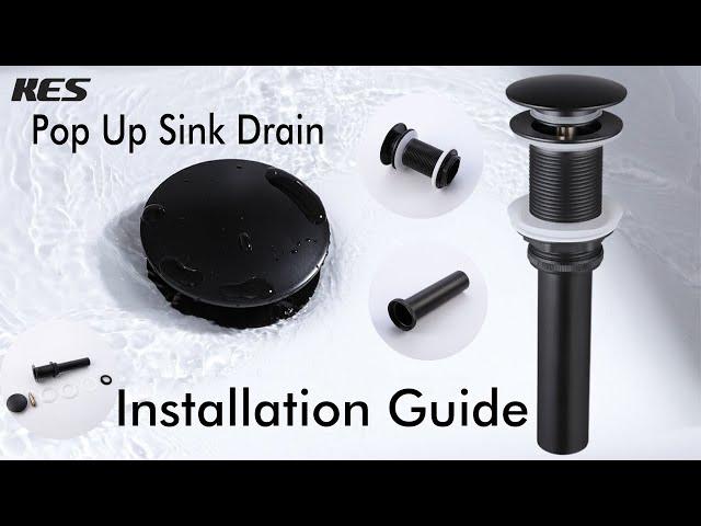 Bathroom Sink Drain Installation Guide | KES