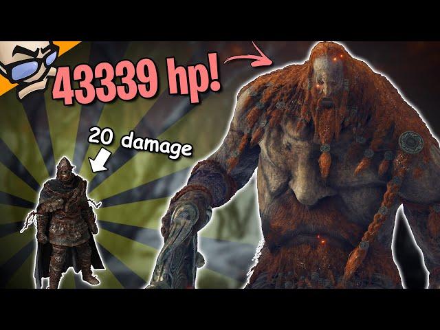 Beating Elden Ring but I can only do 20 damage per attack (Briar Armor Roll Only Challenge)