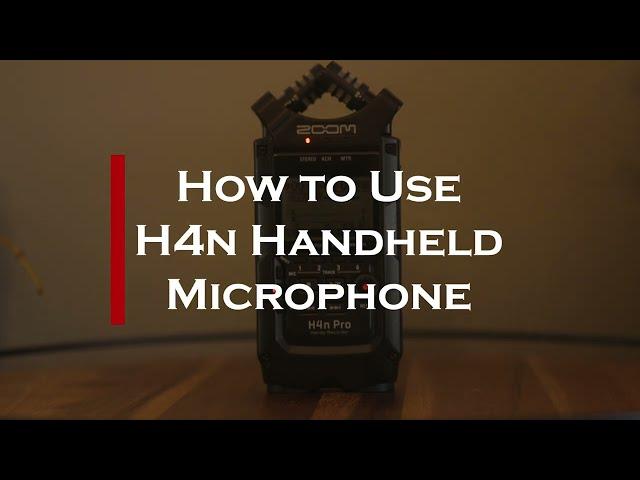 Zoom Four Channel Recorder H4n Pro Setup Tutorial