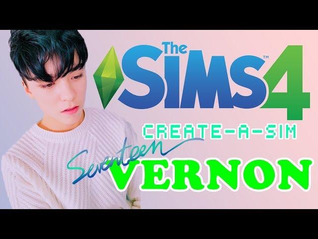 The Sims 4 - Create-a-Sim: SEVENTEEN's Vernon (CC download in description!) | 심즈4: 세븐틴 버논 만들기!