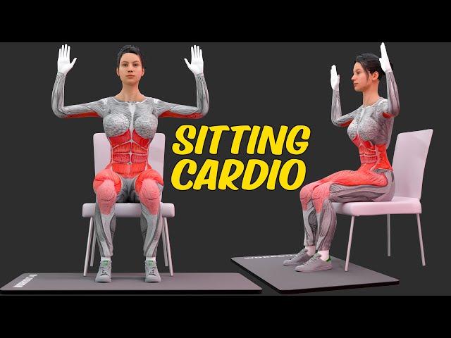 SITTING CARDIO WORKOUT | CHAIR EXERCISES TO LOSE WEIGHT